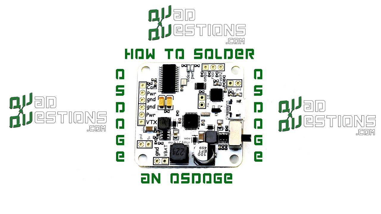 How to solder an OSDOGE to a Naze32