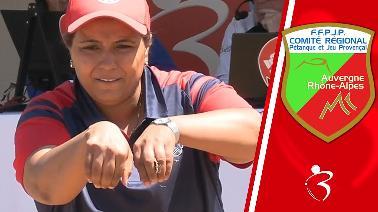 Huitième du triplette féminin : BEJI vs VINCENT - Championnat Auvergne Rhône-Alpes de pétanque 2024