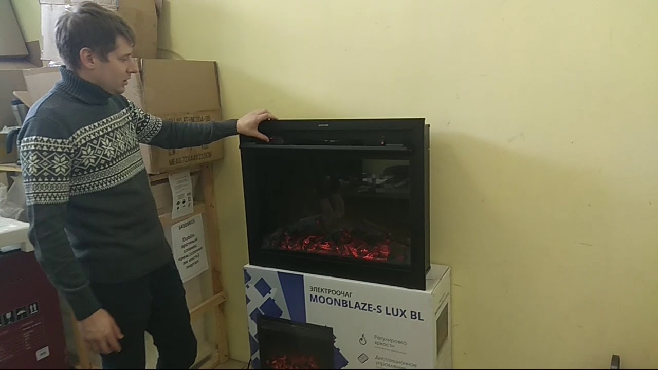 Обзор очага Real Flame Moonblaze-S Lux Black