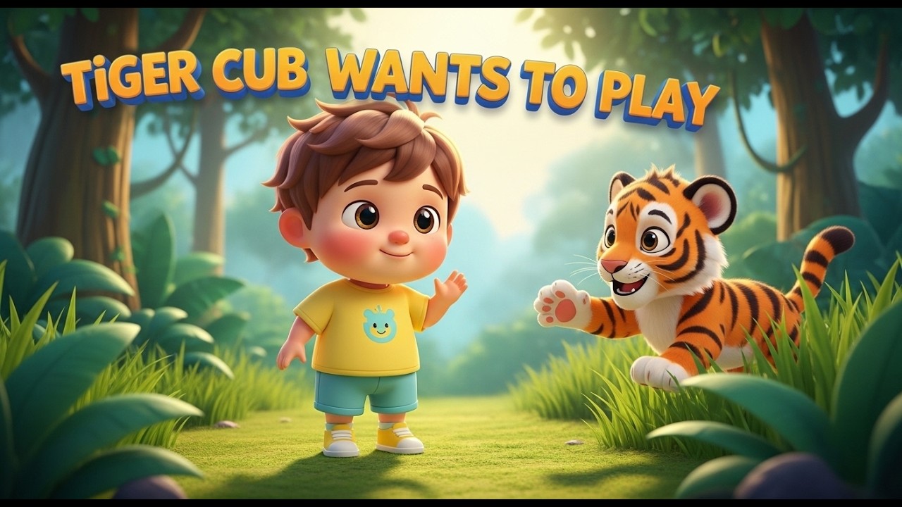 Tiger Cub Wants to Play – Nursery Rhyme, Toddler Active Play, Animal Fun, and Playful Learning
