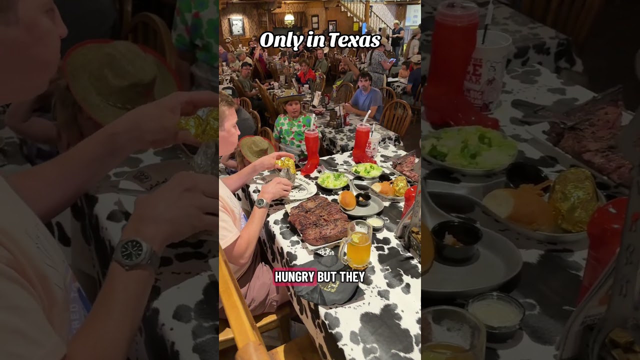The one and only, 72oz steak challenege at the Big Texan in Amarillo Texas! 🥩🔥🥩🔥