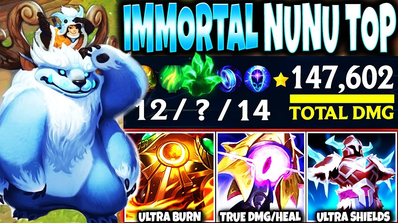 My New Immortal Nunu Top Lane Build TOOK OVER THE GAME: 147.000 Total Dmg 🔥 LoL Nunu s13 Gameplay