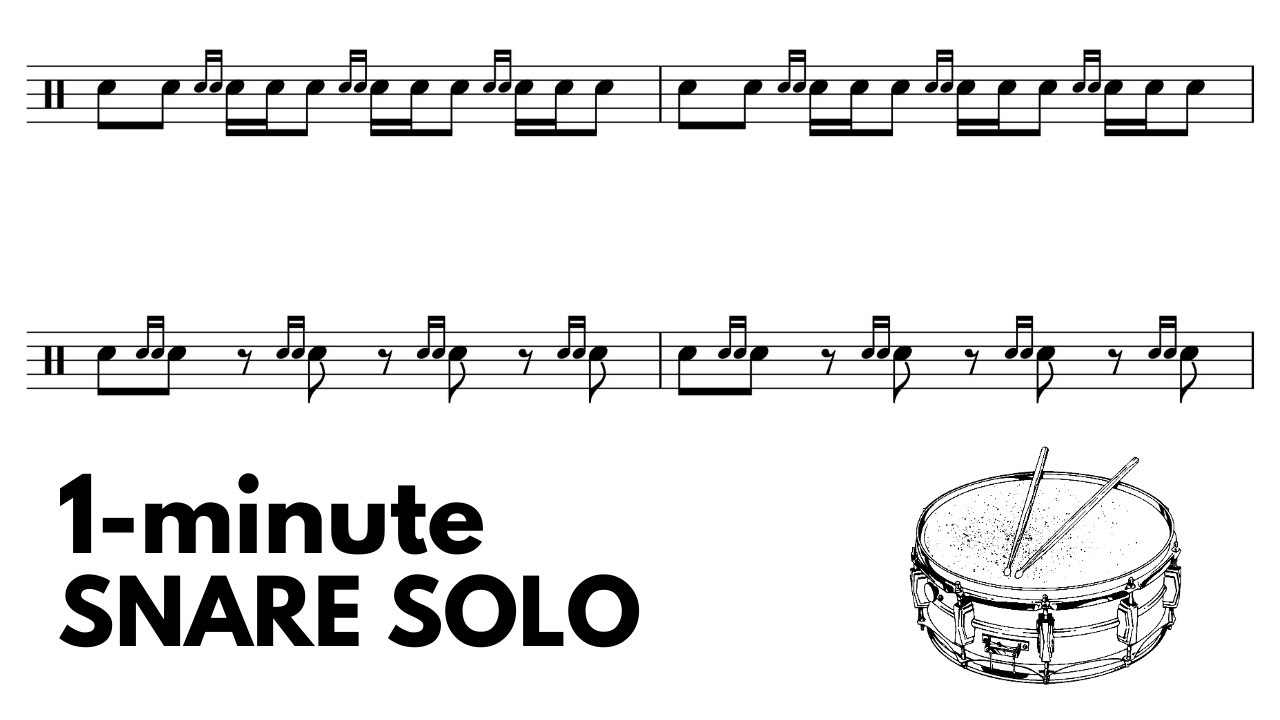 Snare drags | INTERACTIVE Sight Reading Exercise