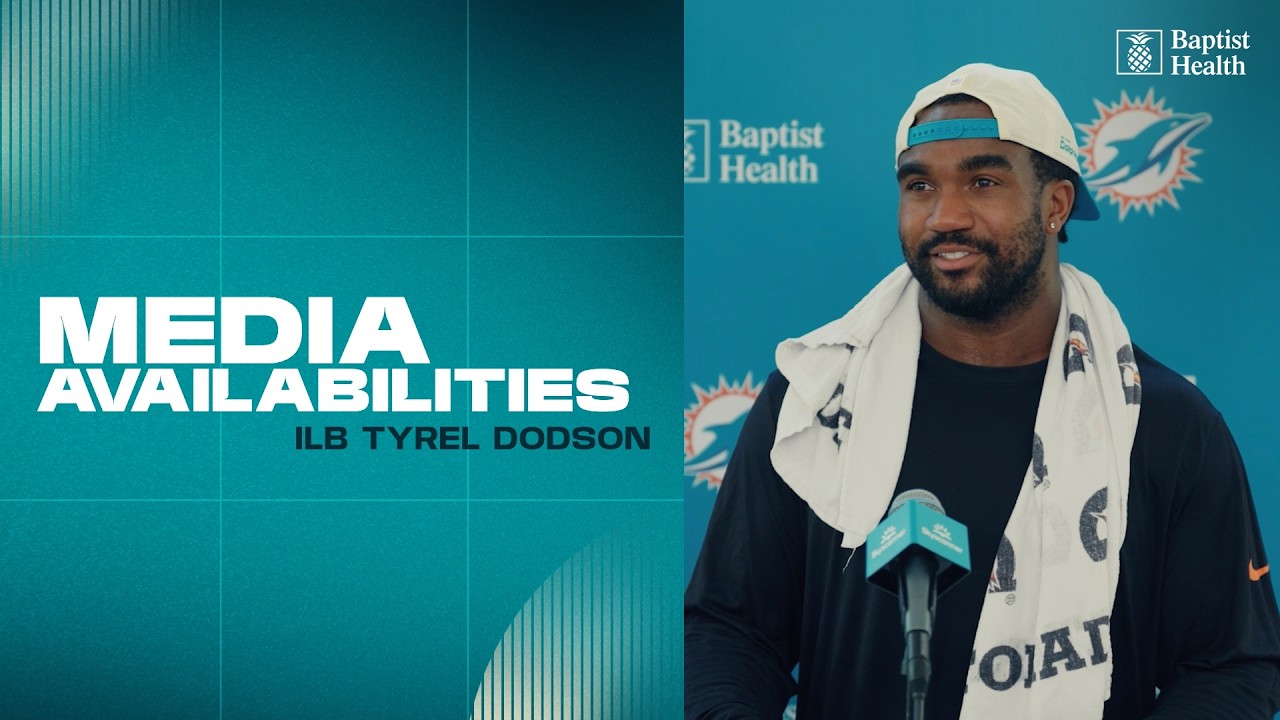 ILB Tyrel Dodson meets with the media | Miami Dolphins