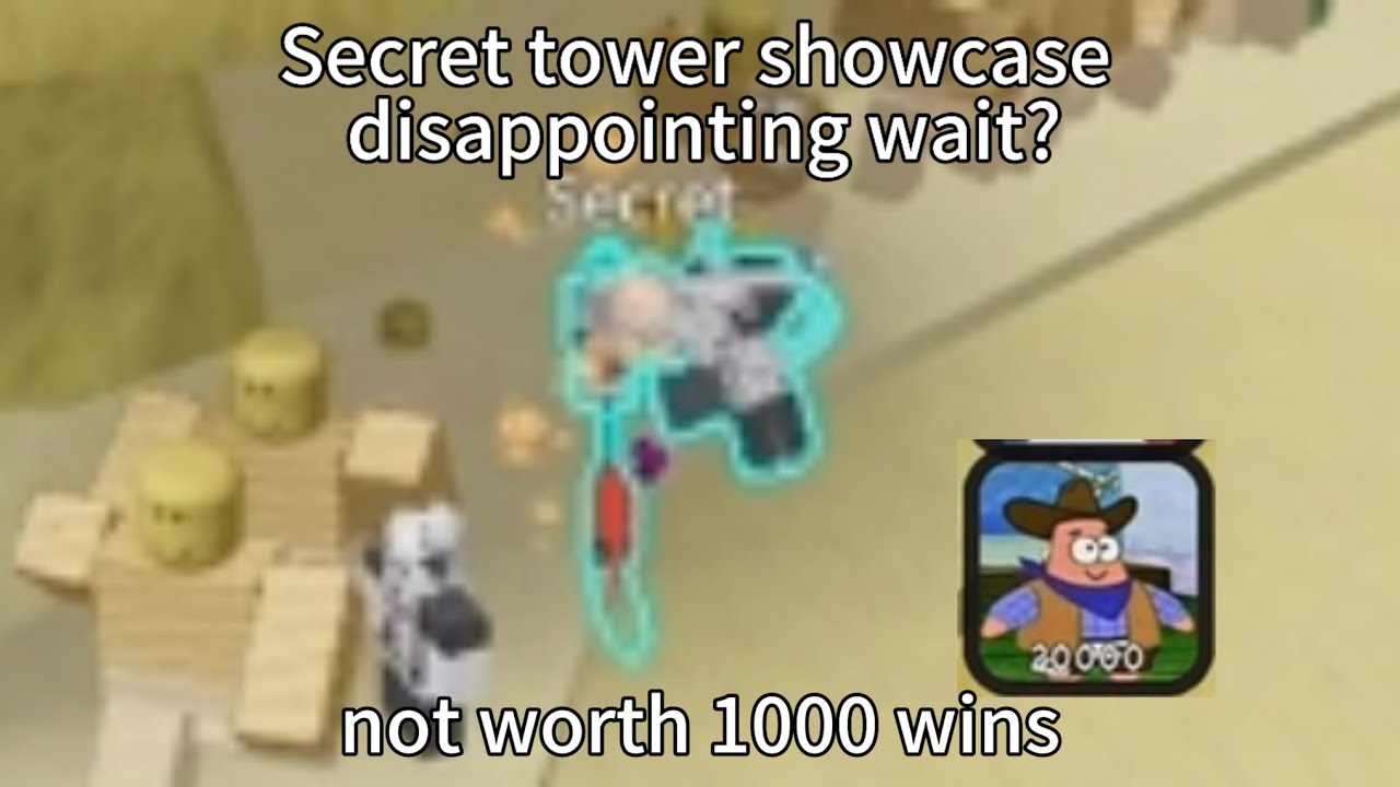 SBTD SECRET TOWER SHOWCASE (it suck) #sbtd | Slap battle tower defense v3.1