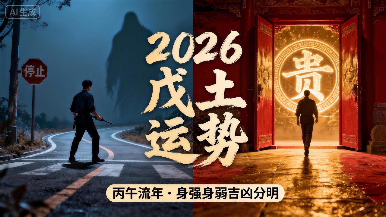 八字命理：戊土日主2026丙午流年运势全解析 | 身强身弱如何把握机遇、规避风险？