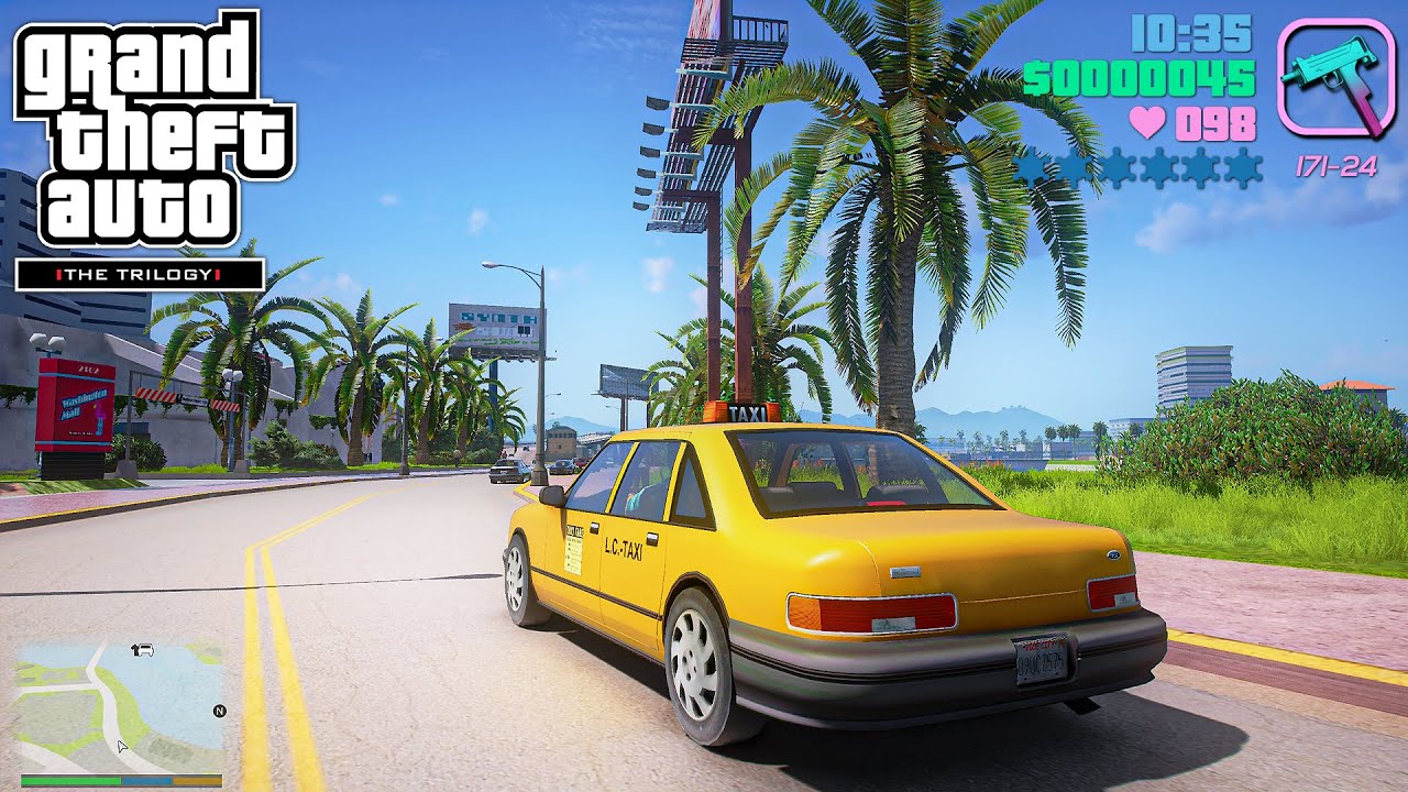 GTA: Trilogy Graphics - RTX 3090 4k 60fps - Vice City Remastered Concept Gameplay