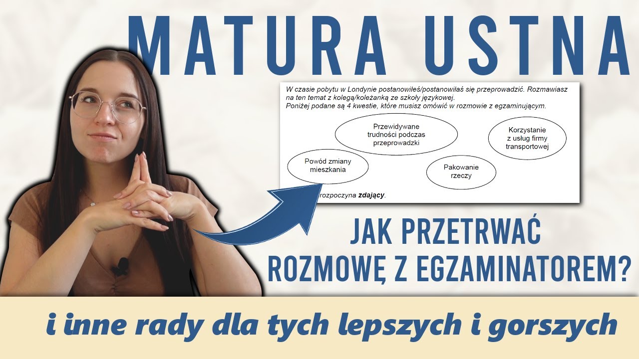 Rady do MATURY USTNEJ, PRÓBNY EGZAMIN z jego analizą - na niskim i wysokim poziomie | Matura Ustna