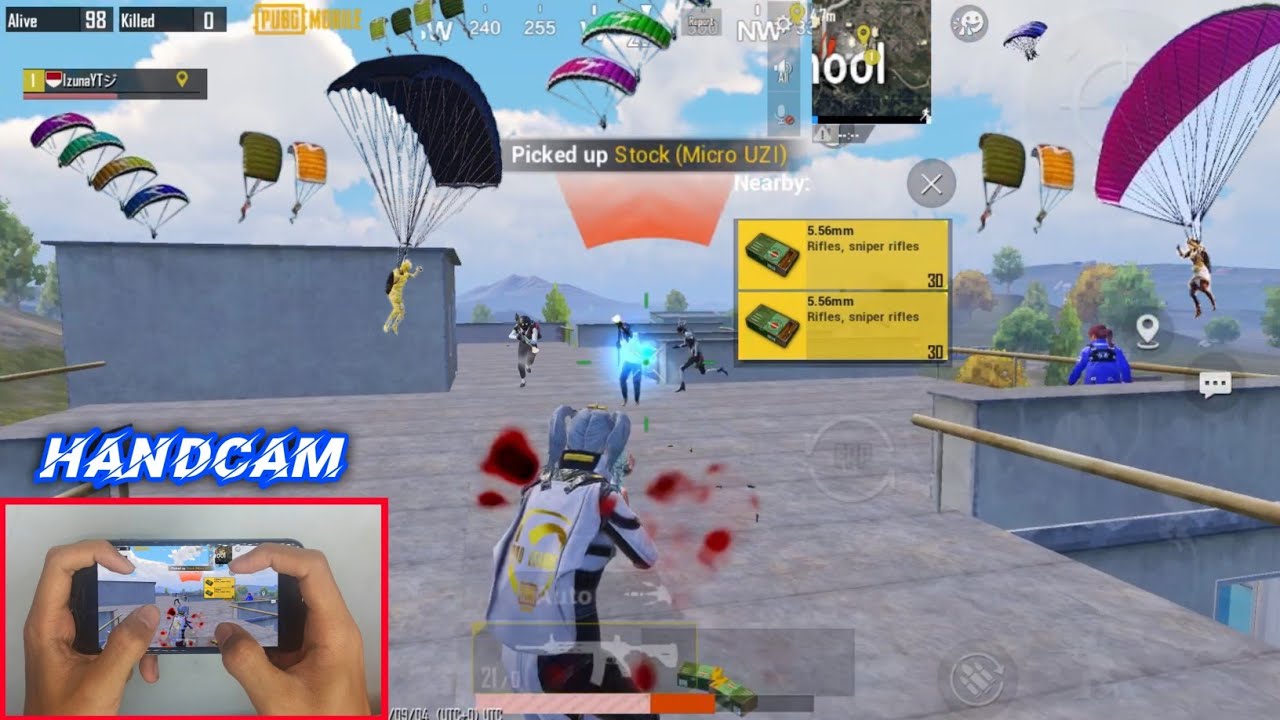 New! KING of SCHOOL APARTMENT🔥iPhone 8 PUBG Handcam | 4 finger claw pubg mobile