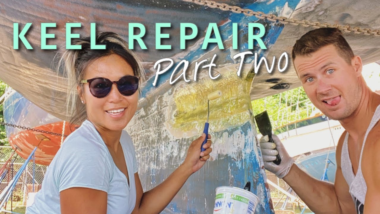 Serving B%+BS for Breakfast before KEEL REPAIR PART 2, PREPPING for ANTIFOULING BOTTOM PAINT - Ep 51