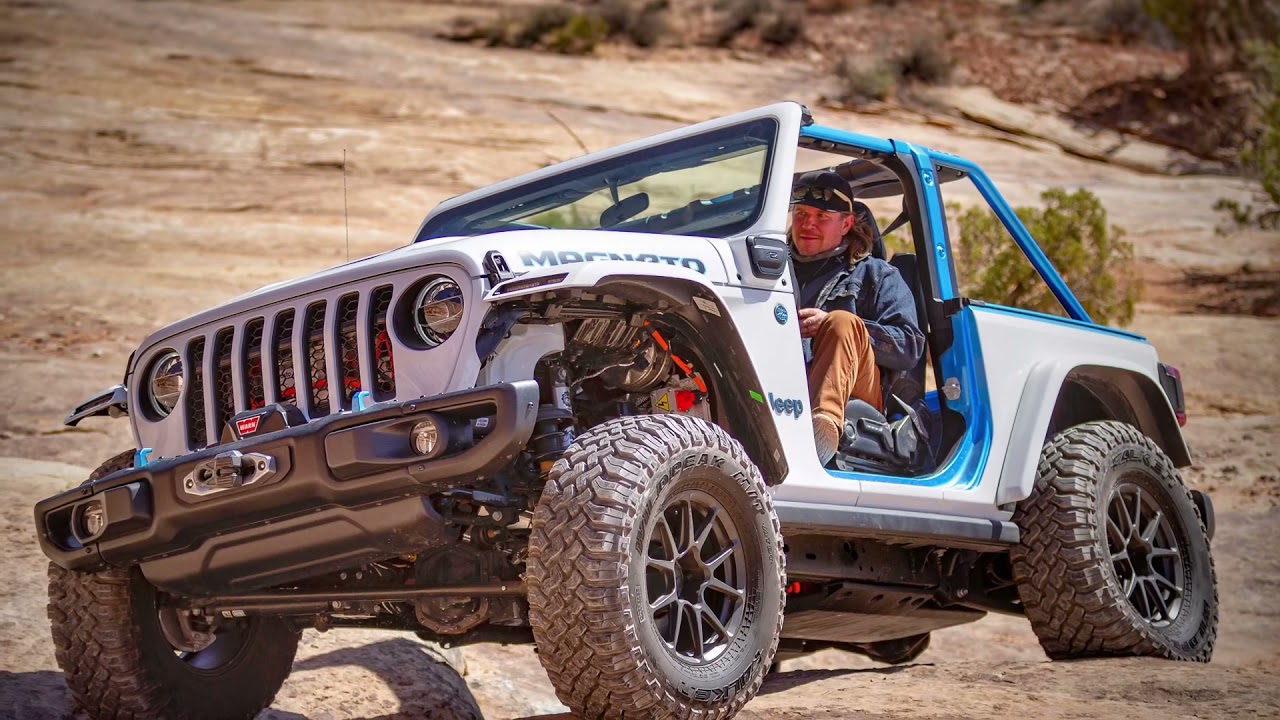 First Drive with Fred, Electric Jeep Wrangler! Magneto concept
