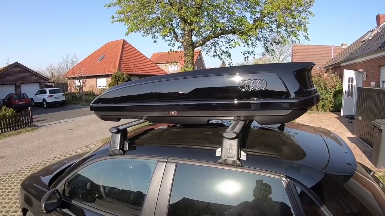 Audi Skibox beladen und sichern Dachbox 300 Liter Schwarz 8V0071200 Audi A1/S1 Sportback Anleitung