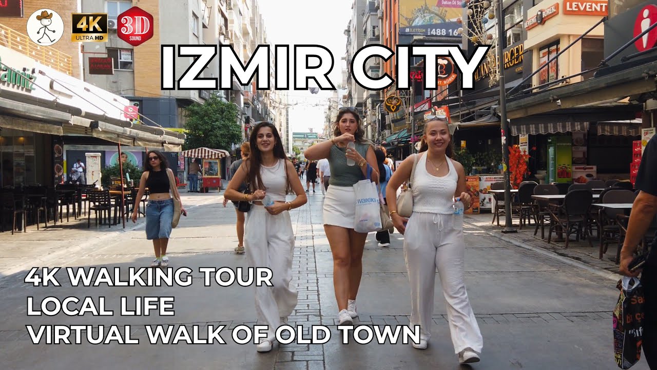 IZMIR CITY WALK • TÜRKİYE 4K 60FPS | POV CINEMATIC OLD TOWN COAST | 3D AUDIO | NO TALKING | TOUR TV