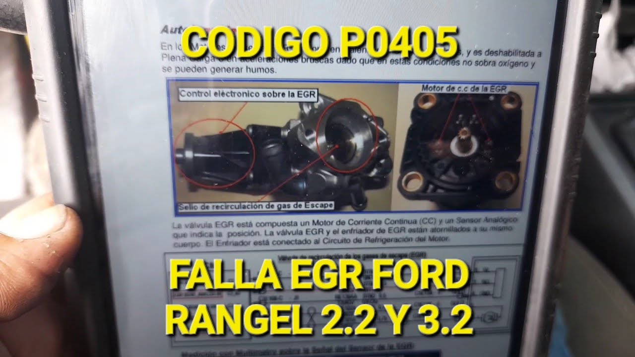 PRUEBA EGR FORD RANGEL 2.2 Y 3.2 CODIGO P0405