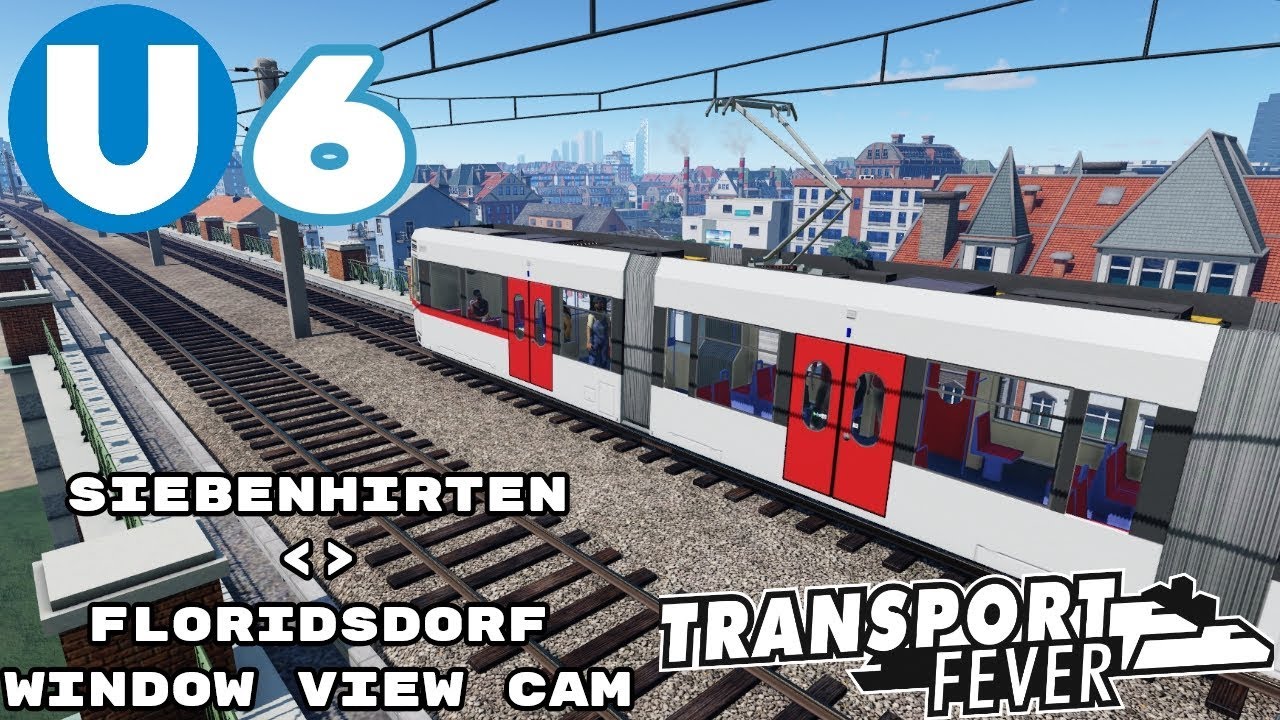 Wien U6 Siebenhirten - Floridsdorf - Window View Cam Transport Fever