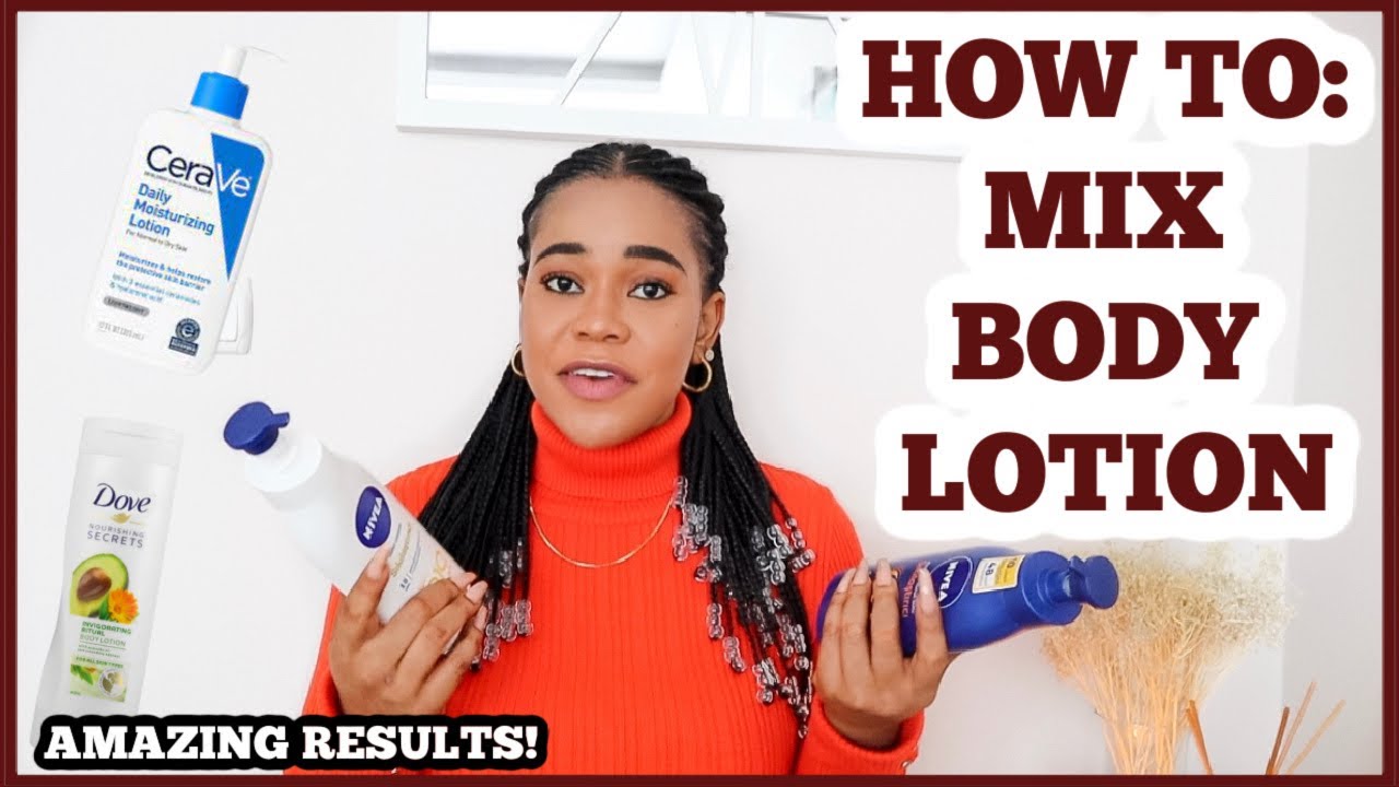HOW TO MIX YOUR REGULAR BODY LOTION/MOISTURIZER FOR BETTER RESULTS. All skin types. Nivea Q10