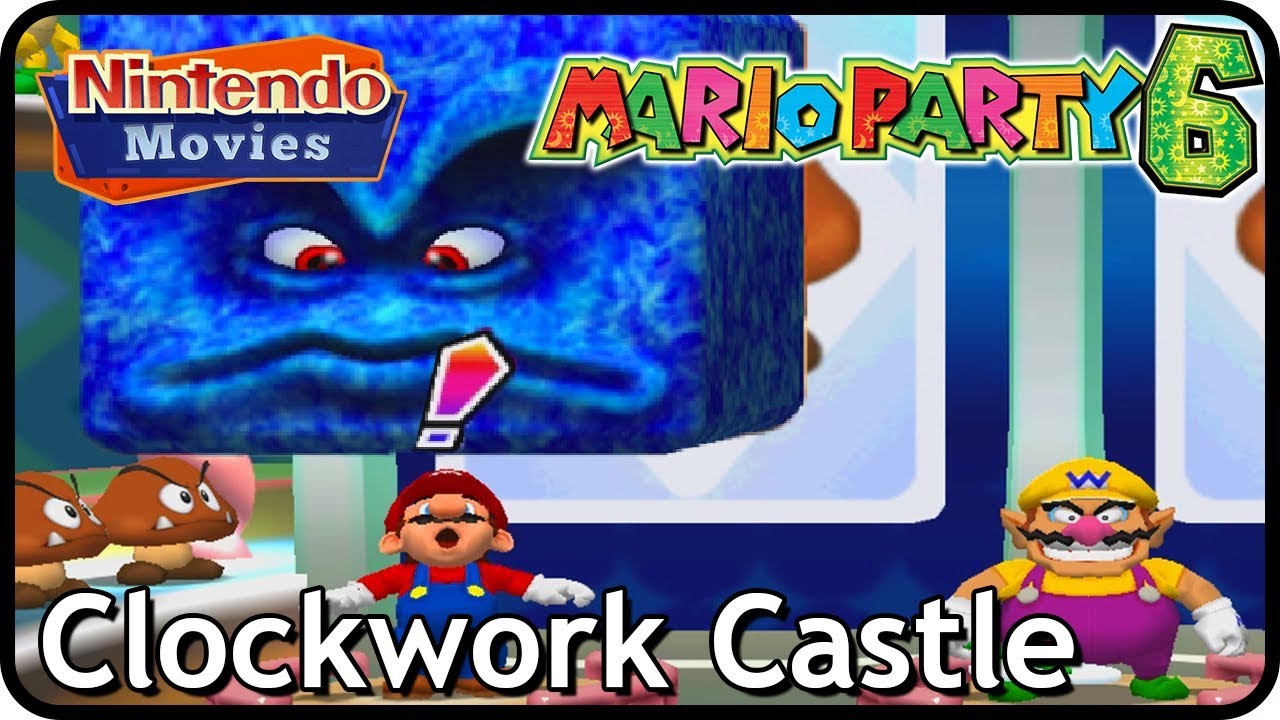 Mario Party 6 - Clockwork Castle (2 Players, 50 Turns, Mario & Yoshi vs Wario & Waluigi)