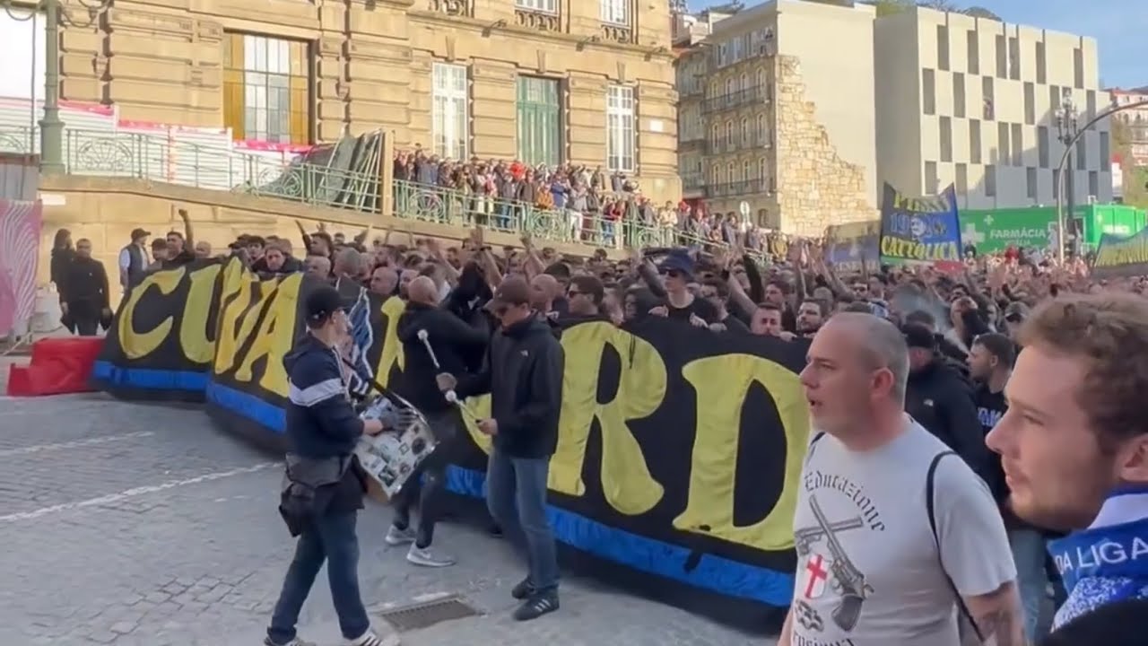 Corteo interista prima di PORTO - INTER