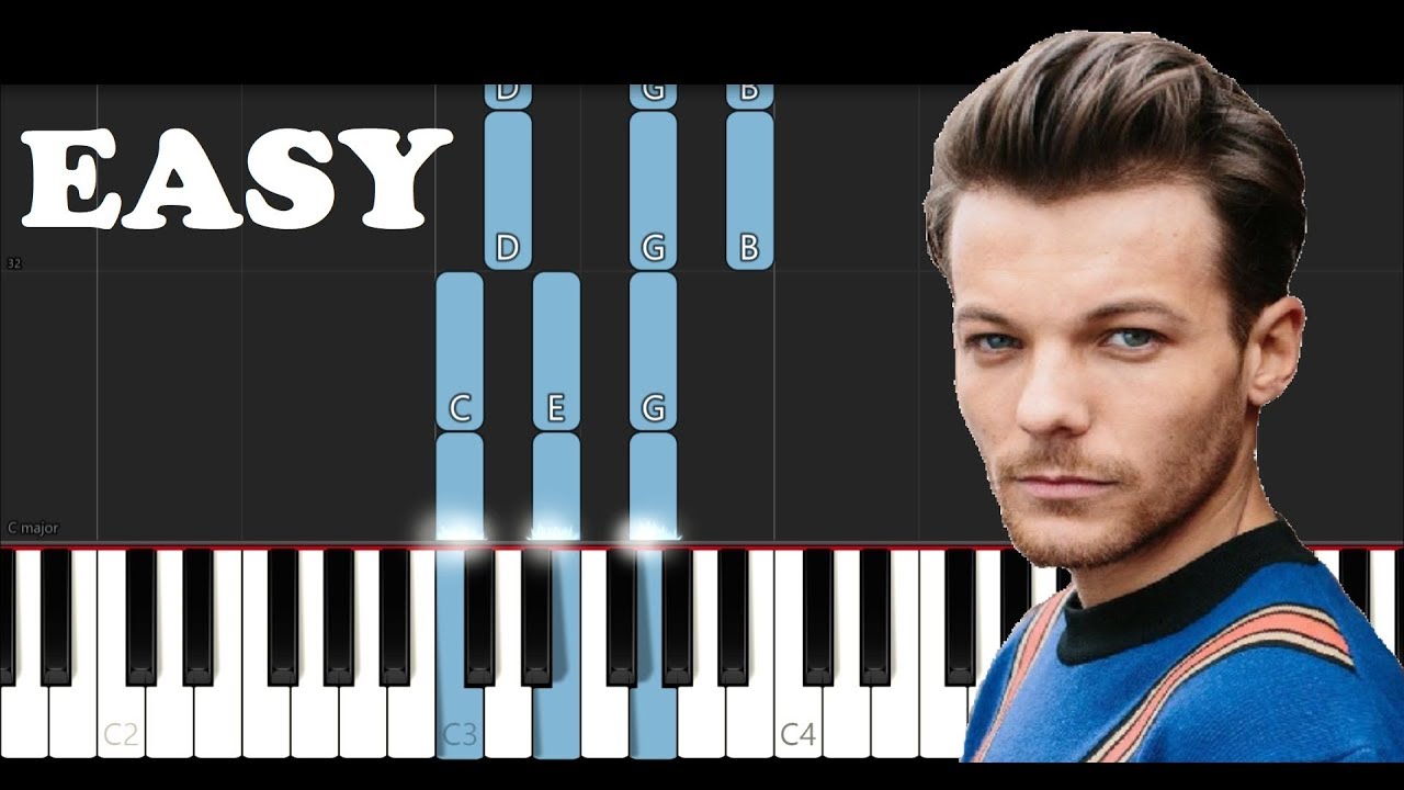 Louis Tomlinson - Two Of Us (SLOW EASY PIANO TUTORIAL)