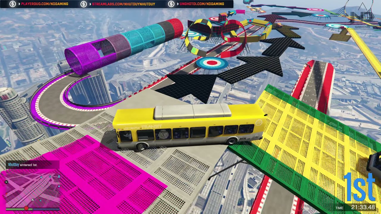[LIVE] GTA 5 Online - THỬ THÁCH VƯỢT CHƯỚNG NGẠI VẬT - PARKOUR