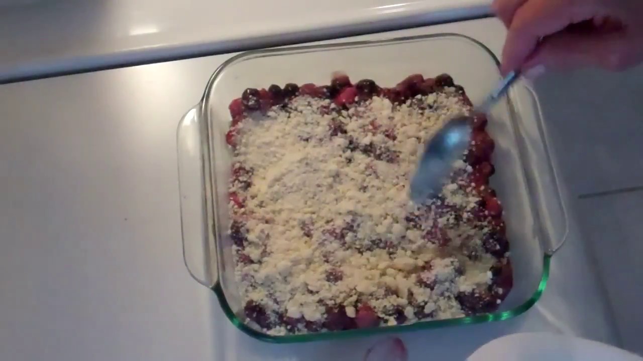 Strawberry Blueberry Cobbler