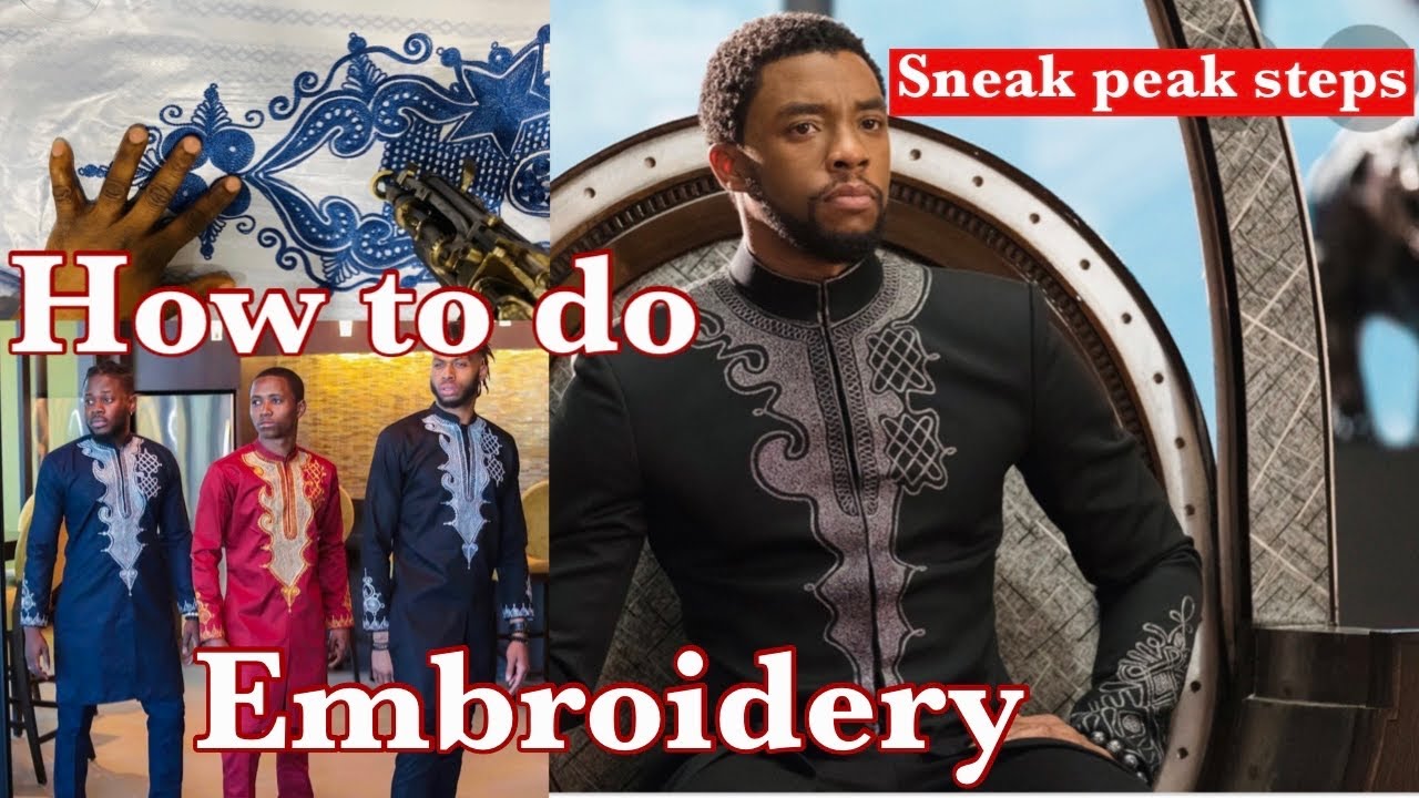 Sneak peak on how African embroidery is done #blackpanther #negestyle #embroidery