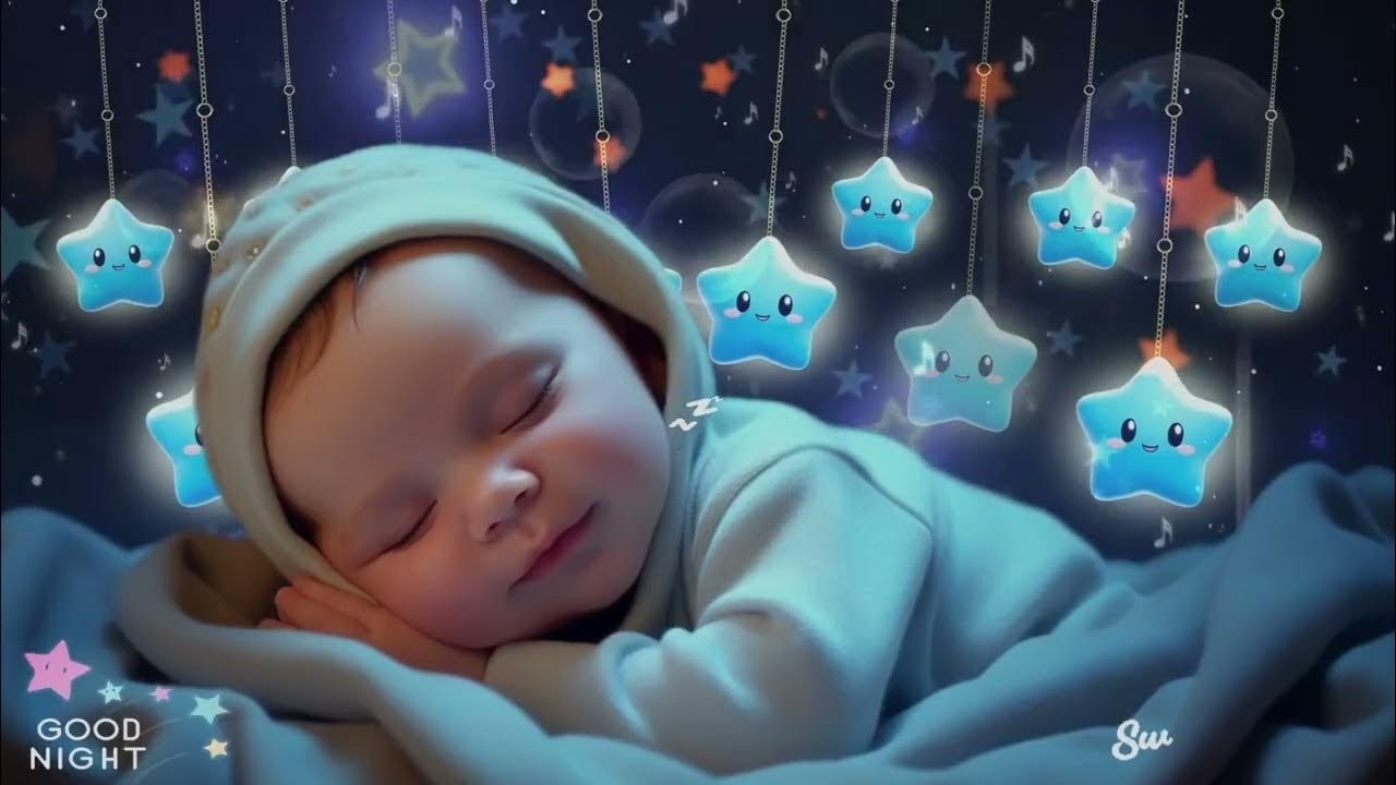 🧸💤Sleep Instantly in 3 Minutes ✨🌙 Fall Asleep Fast 🎶 Mozart Brahms Lullaby 😴 Baby Sleep Music ✨