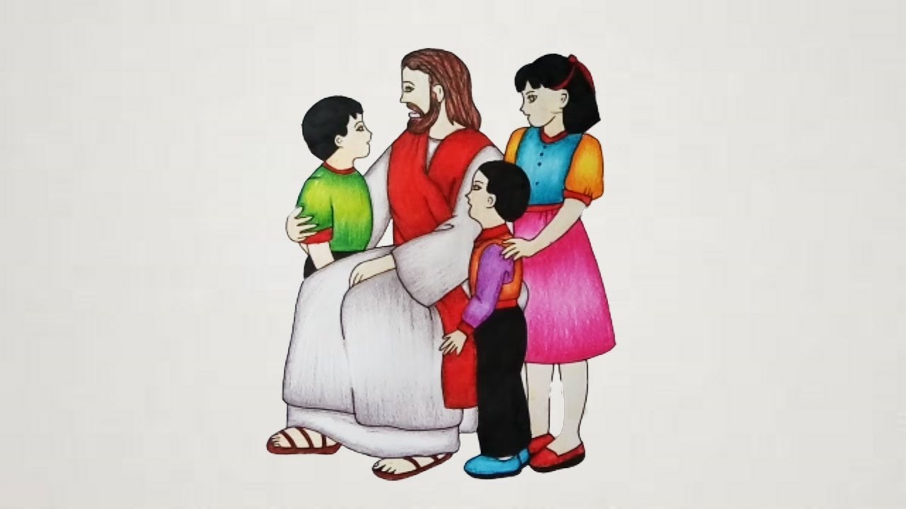 How To Draw Jesus step by step - Como Dibujar a Jesús || Jesus drawing