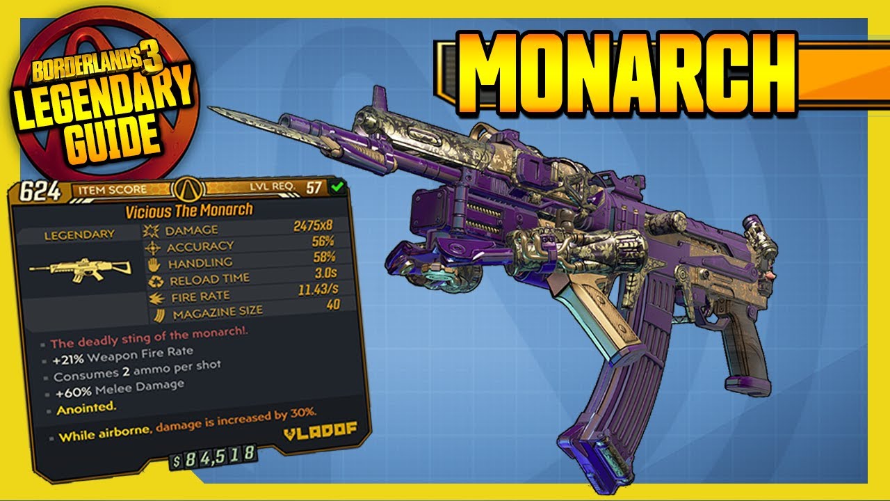 MONARCH | Legendary Weapons Guide!!! | Mayhem 6 & Above Exclusive [Borderlands 3]