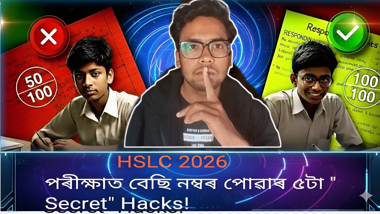 পৰীক্ষাত একো পঢ়া নাই? এই ৫টা Hacks ব্যৱহাৰ কৰা! 😱