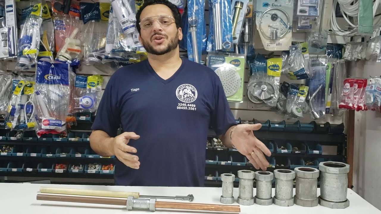 Luva dresser ou luva de correr para cano galvanizado