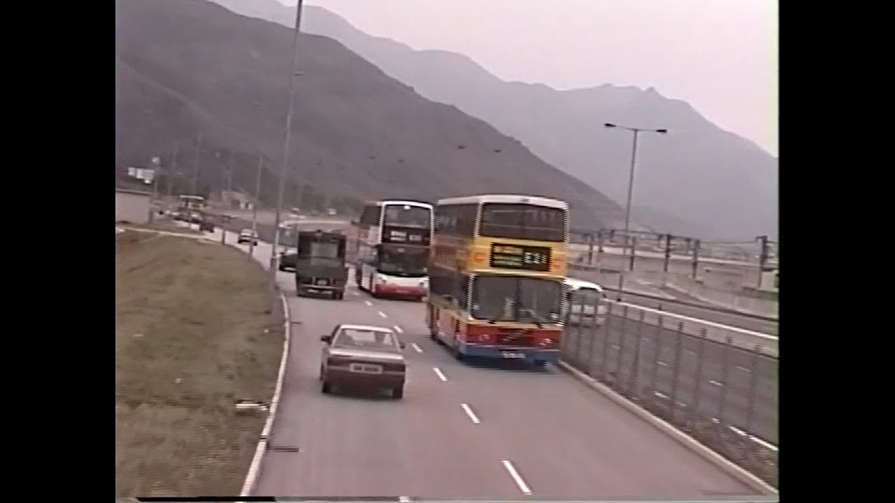 城巴E22 九龍城碼頭至東涌市中心 行車實錄 1998年 (經青馬下層/翔東路)