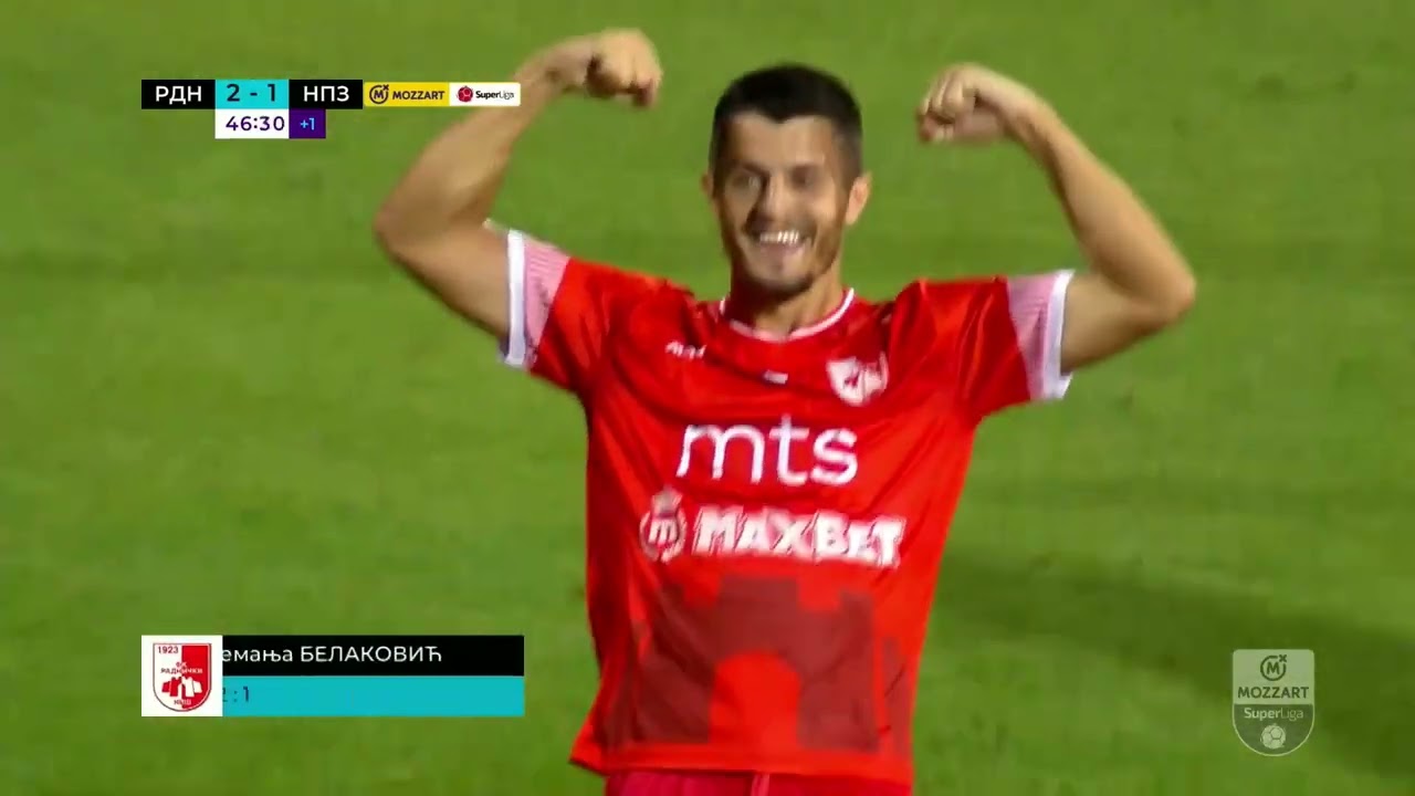MOZZART BET SUPERLIGA SRBIJE (4. kolo): Radnički Niš - Novi Pazar 2:3 / 10.08.2025.