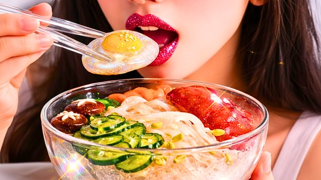 🍲✨ Making Korea's Famous Bibimbap But Made of GLASS | Satisfying ASMR 😍