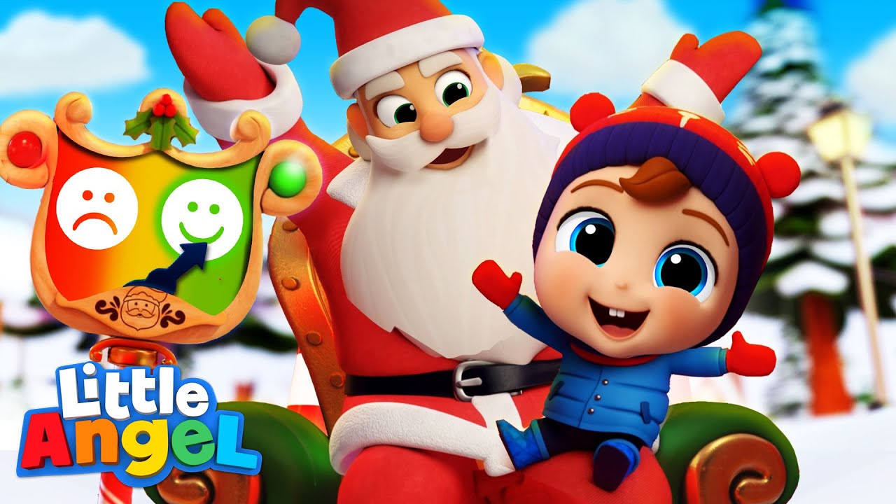 Naughty or Nice (Christmas Song) |  Little Angel Kids Songs & Nursery Rhymes