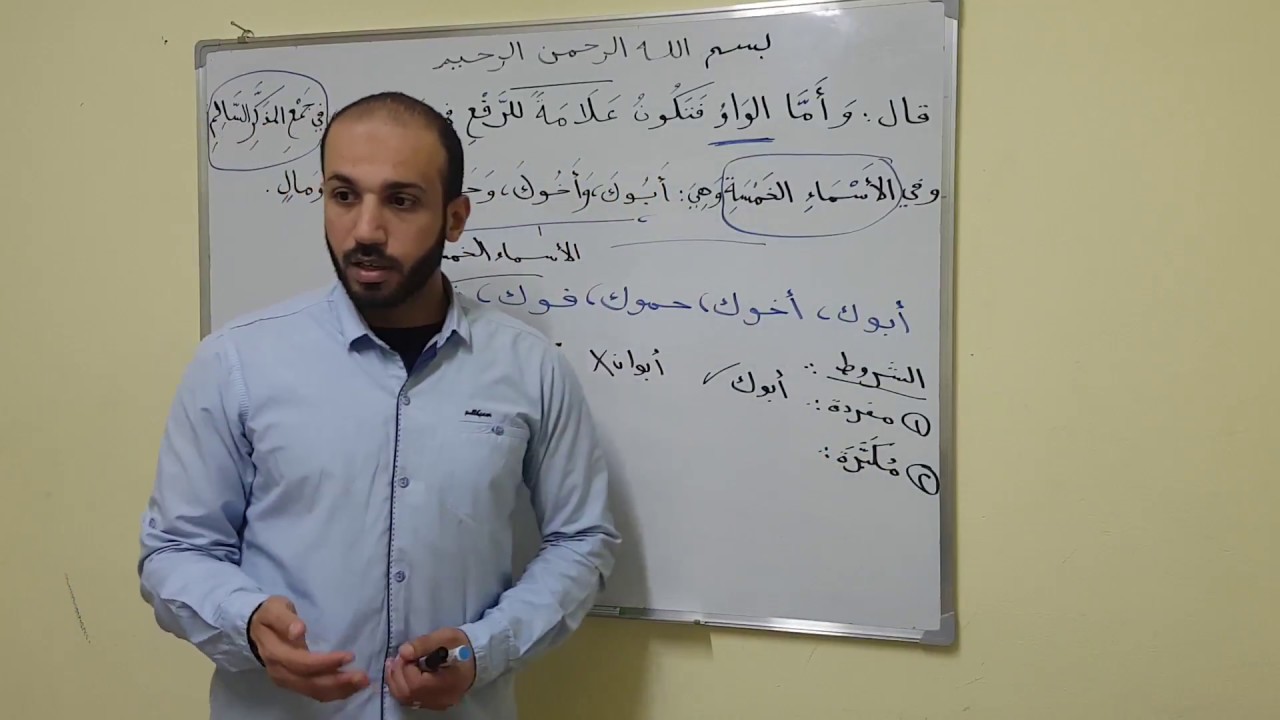 Ajroomiyah 8: الأسماء الخمسة
