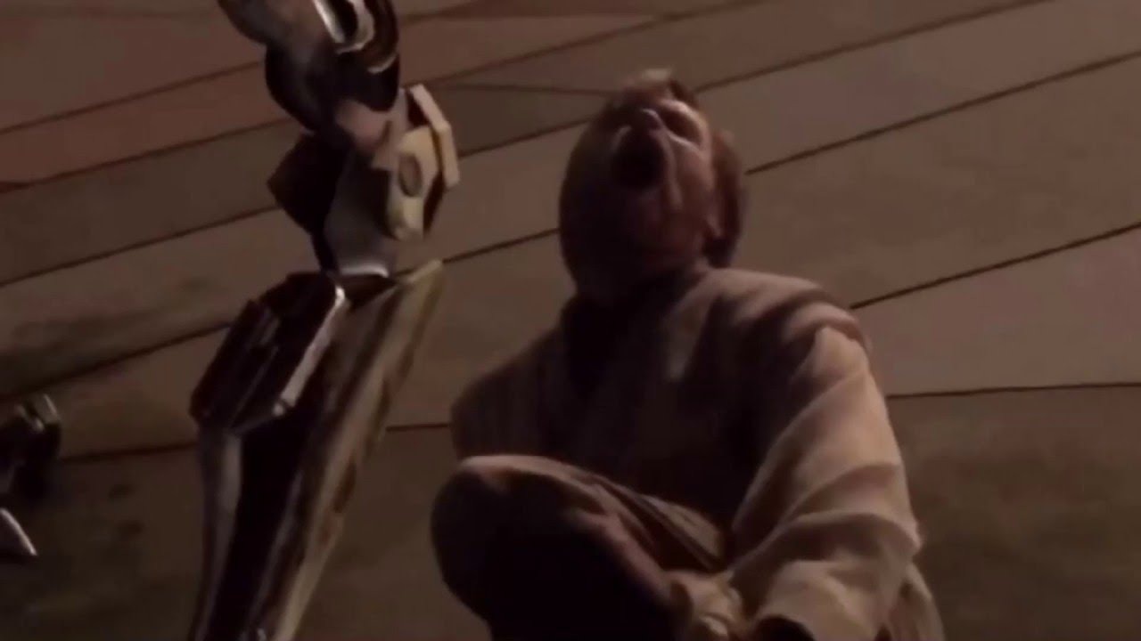 Obi-wan Screams Every Time He Gets Hurt