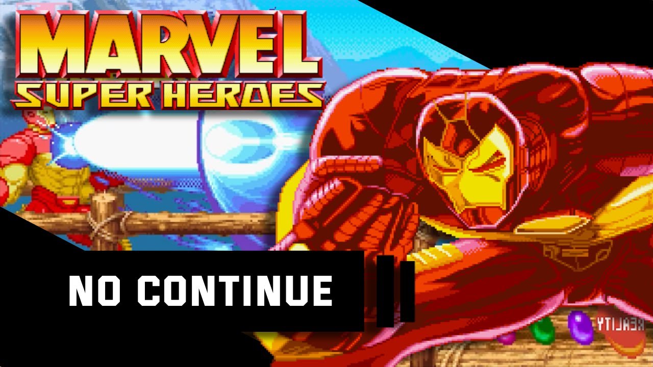 Marvel Super Heroes (Sega Saturn) Arcade Mode With Iron Man Level 8 No Continue
