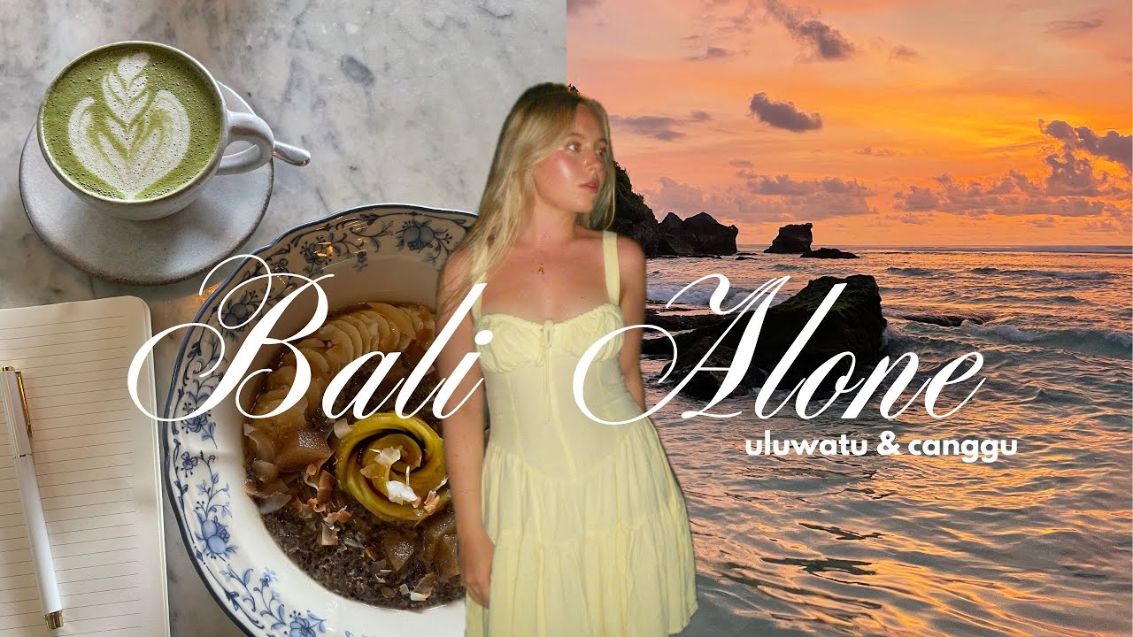 solo trip to Bali | exploring uluwatu, hidden beach, cafés, pilates & sunset