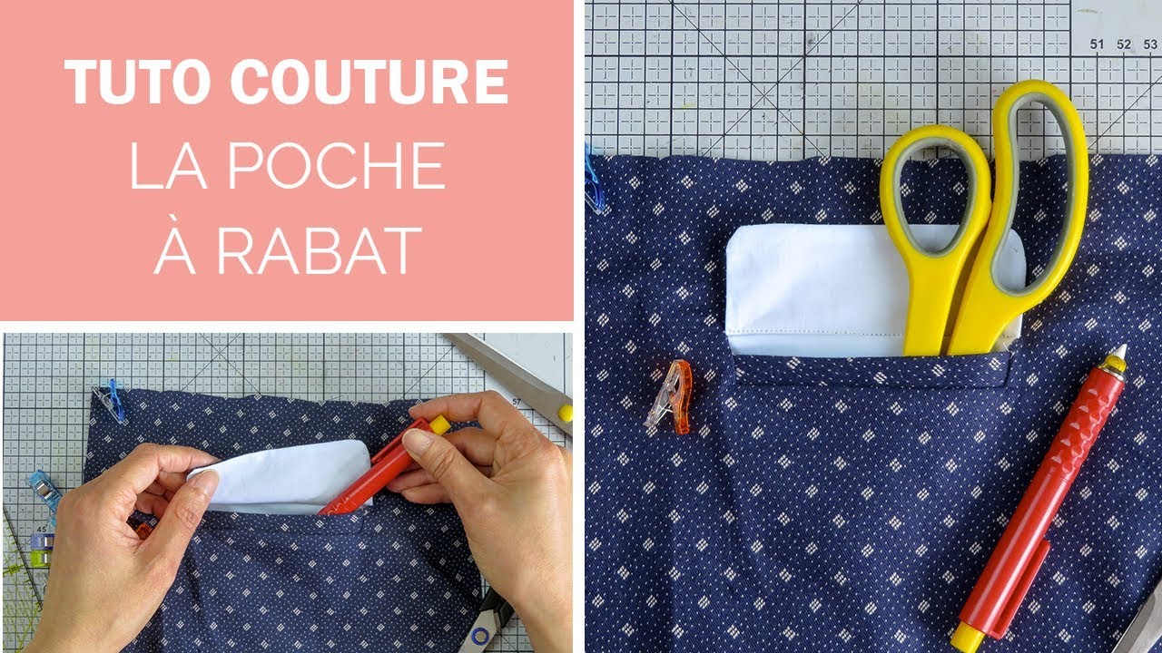 Comment coudre une poche à rabat - Tuto couture