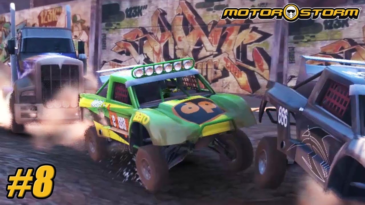 MotorStorm - Playthrough Gameplay Ps3 - Level 2 - Grindstorm PART 8
