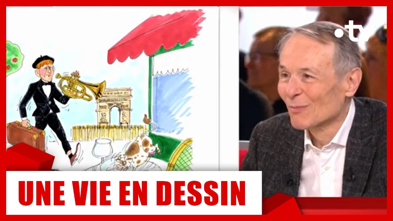 Philippe Raimbourg, le fils de Bourvil : une vie en dessin par Chaunu - Vivement Dimanche 2 oct 2022