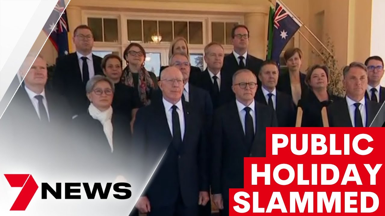 Queen public holiday announcement slammed as 'shambolic' | 7NEWS