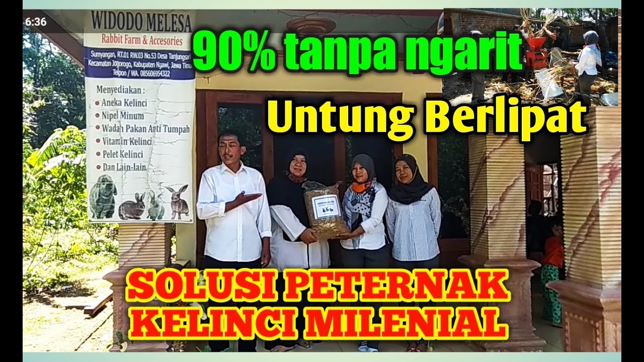 Cara Membuat Pelet Kelinci, Bersama Dinas Pertanian Jogorogo di Kandang Widodo Melesa