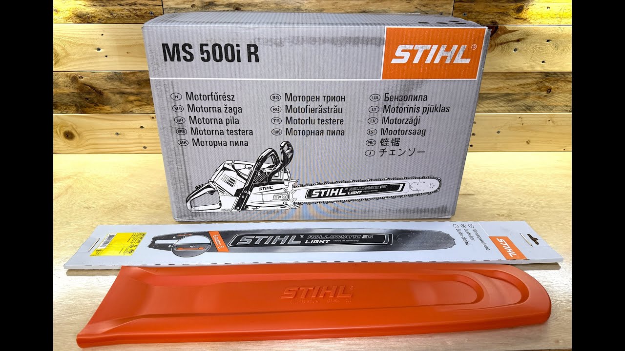 Stihl MS 500i Chainsaw Unboxing