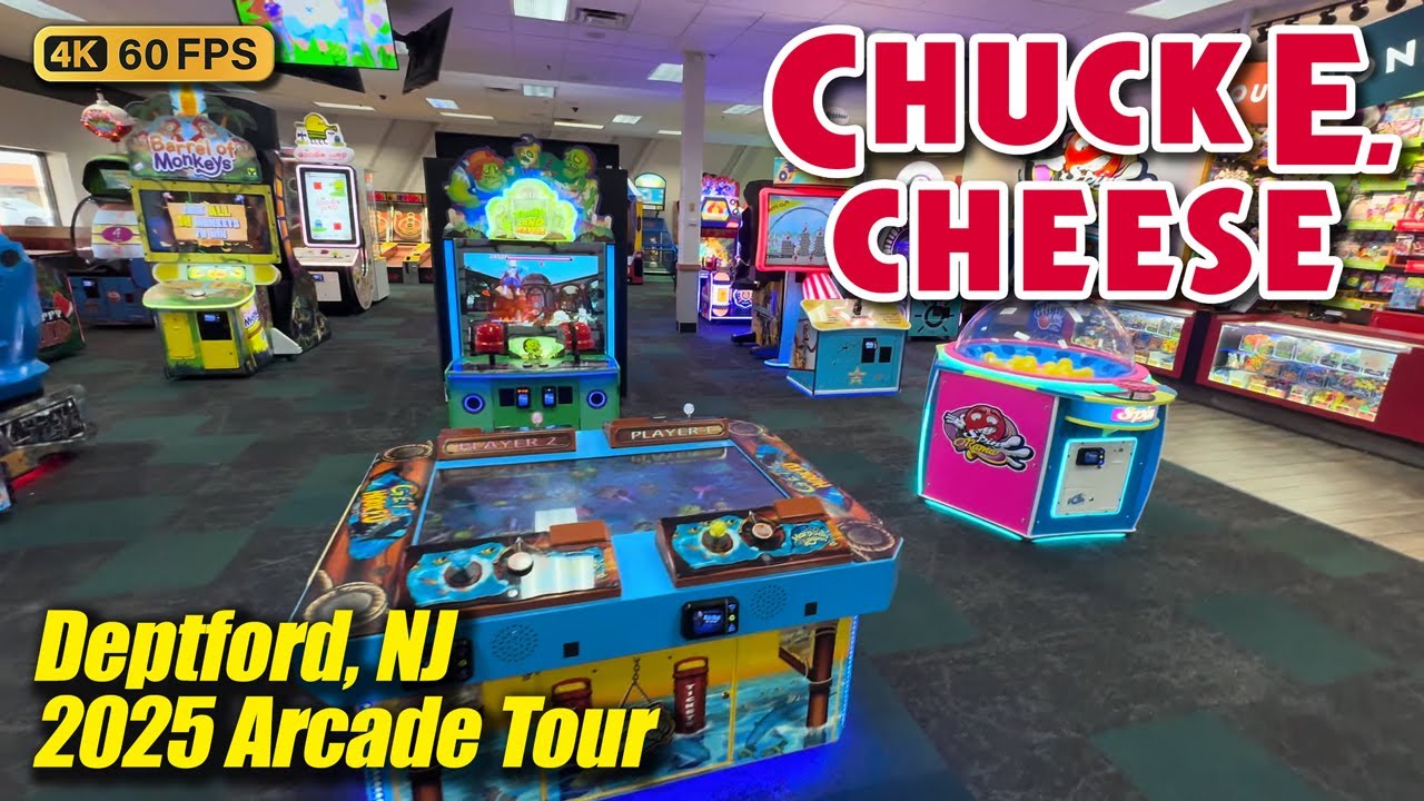 Chuck E. Cheese (Deptford NJ), new January 2025 arcade tour, full 4K walkthrough