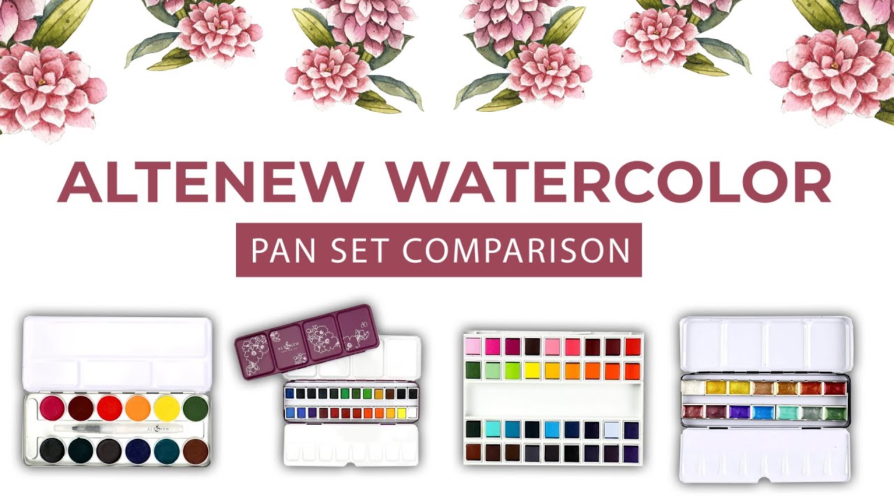 Which watercolor pan set is best for you? Discover the differences between watercolor sets!