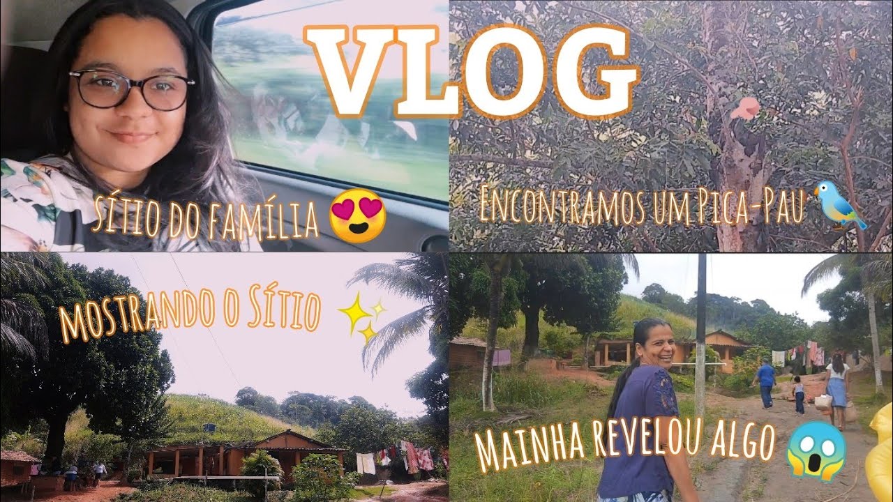 VLOG:Sítio da Família | Mainha revelou algo 😱| Vimos um Pica-Pau| Mostrando o Sítio| Evyllayne Paula