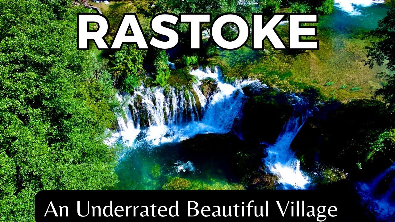 Rastoke - An Underrated Beautiful Village | 4K UHD Drone (Aerial) View