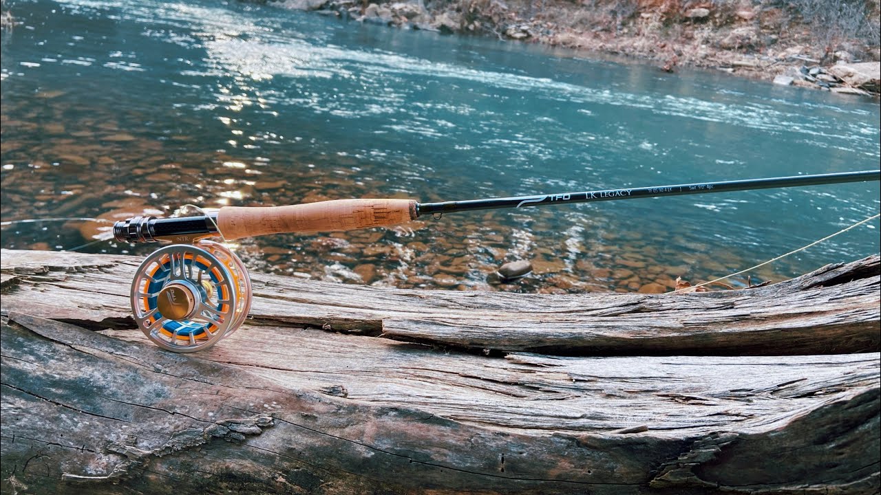 Cold but caught a couple on my new #tforods LK LEGACY 5wt. I love this rod